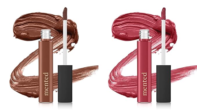 Mented Cosmetics Lip Gloss Bundle | Vegan, Paraben-Free, Cruelty-Free Gloss Topper | Long Lasting and Moisturizing Lipgloss (#1 Cran & Send Nudes)