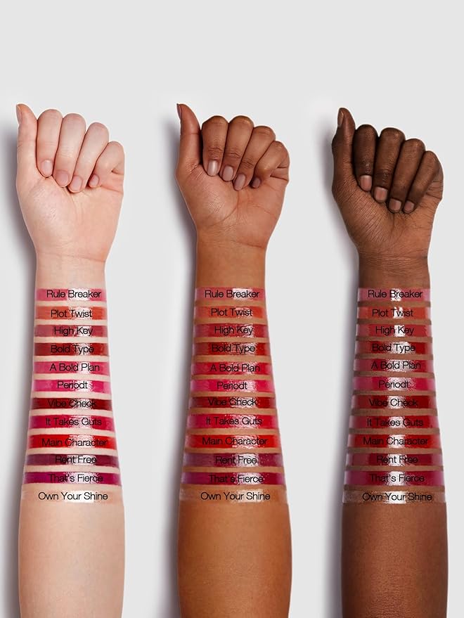 SHEGLAM Mirror Kiss High-Shine Lipstick Silky Jelly Texture Hydrated&Smooth Lip Gloss-Vibe Check