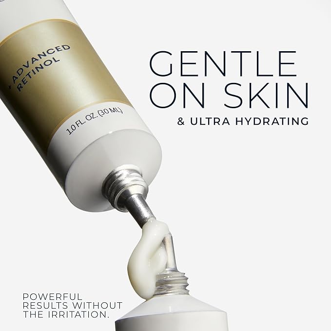 RoC Retinol Correxion Deep Wrinkle Anti-Aging Night Cream, Daily Face Moisturizer with Shea Butter, Glycolic Acid and Squalane, Skin Care Treatment, 1 Ounces (Packaging May Vary)