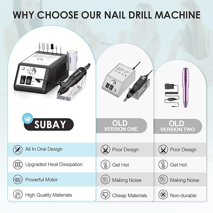Professional electric nail drill machine
