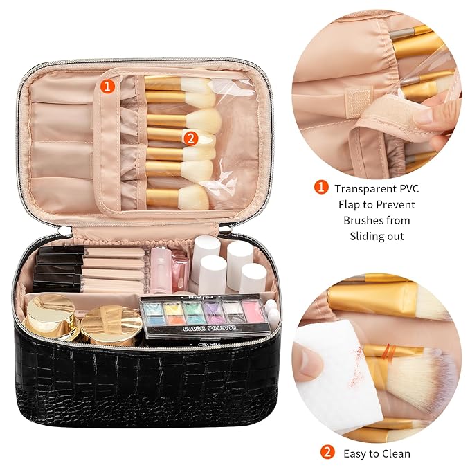 Ocheal makeup bag, portable cosmetic