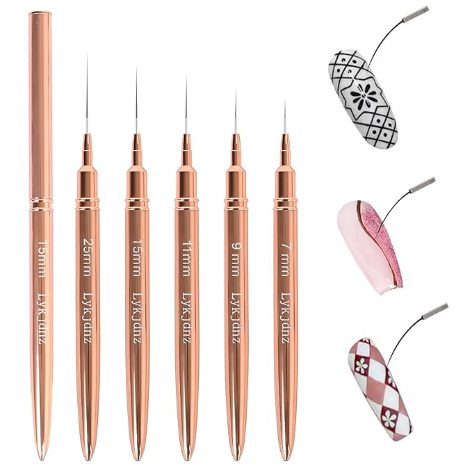 5pcs Nail Art Liner Brushes,Liner