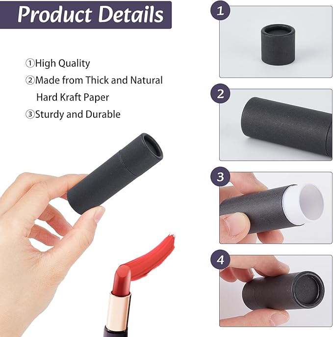 NICENEEDED 15 Pcs Paperboard Lip Balm