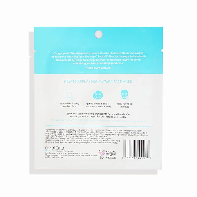 Avatara Re-Dew Niacinamide Water-Gel Mask, Skin ml