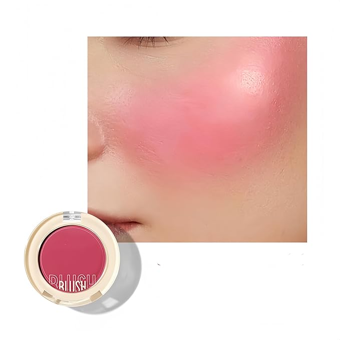 Shiny Blush 12 Color Cream High-Pigmented Buildable Face Blush Long-Lasting Natural Look Face Blush for Cheeks (Color 11)