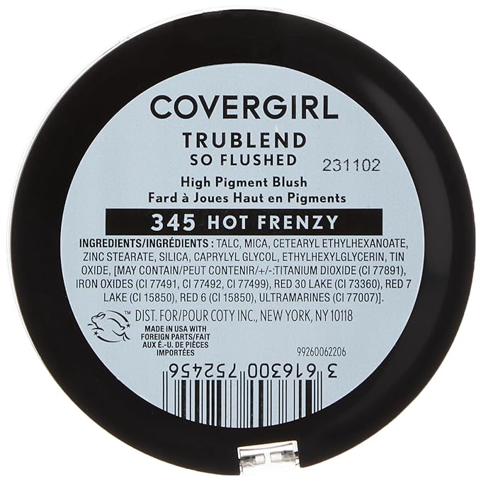 COVERGIRL Trueblend so Flushed High Pigment Blush & & Frenzy, 0.33 Oz