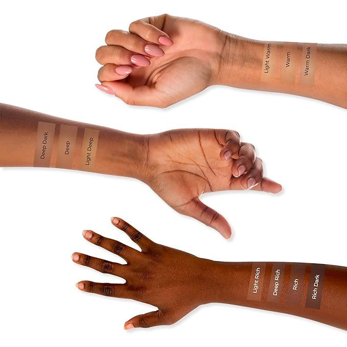 LUMINESS Silk Airbrush Spray Foundation & Buffing Brush Rich Dark)