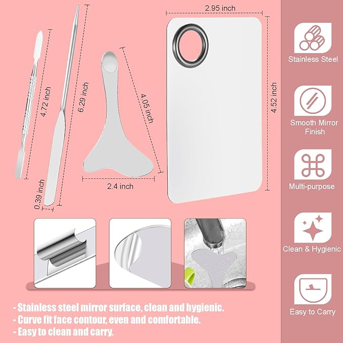 4 Pcs Makeup Spatula Korean Set, Spatula Makeup