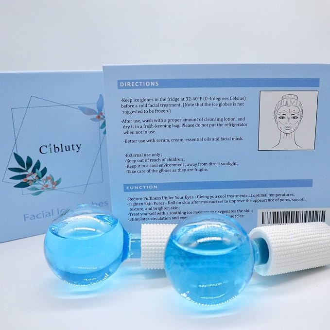 ICE Globes for Facial, 2 PCS