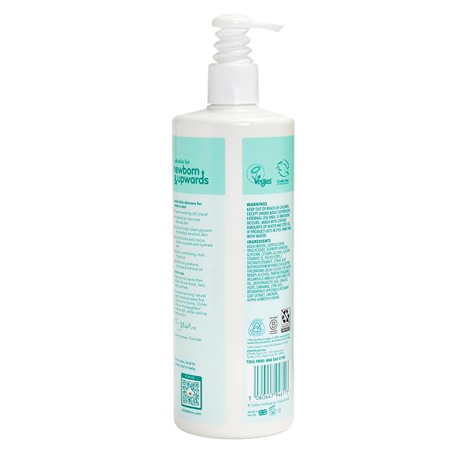 Childs Farm, Baby Lotion for Sensitive Skin, Moisturizer for Dry Skin, 16.9 oz, Lightly Fragranced, Vegan, Cruelty-Free