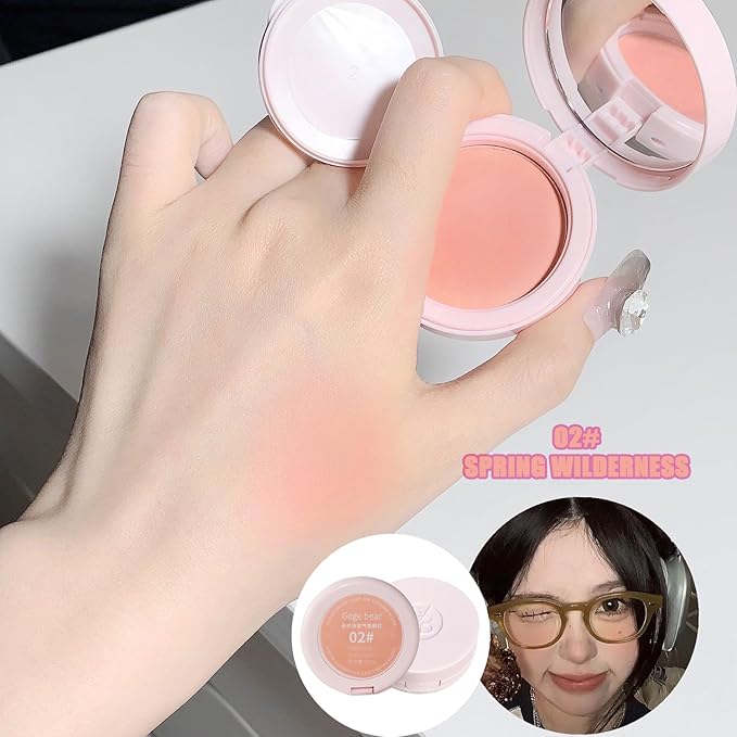 Air Cushion Blush,Wearing Skin Tint Blush Makeup for Natural Flush