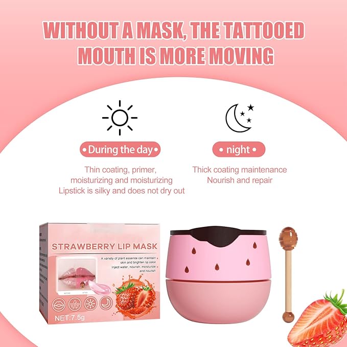 Strawberry Lip Sleeping Mask, Lip Mask