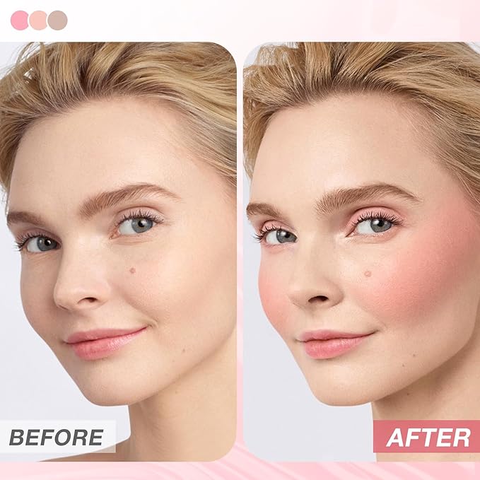 Boobeen Cream Blush Stick, Multi-Use Face Blush for & Blendable