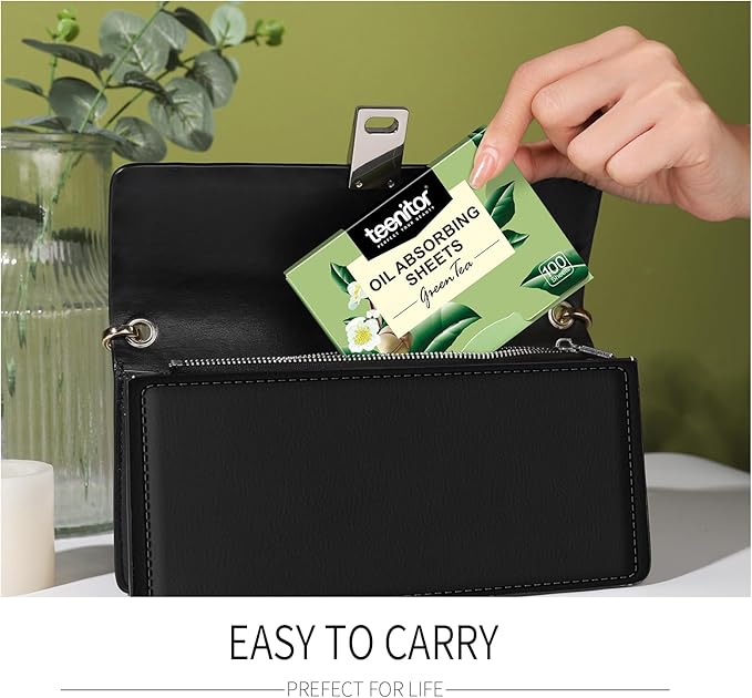 Teenitor Oil Blotting Sheets for Face, 2400 Sheets Large 10cmx7cm