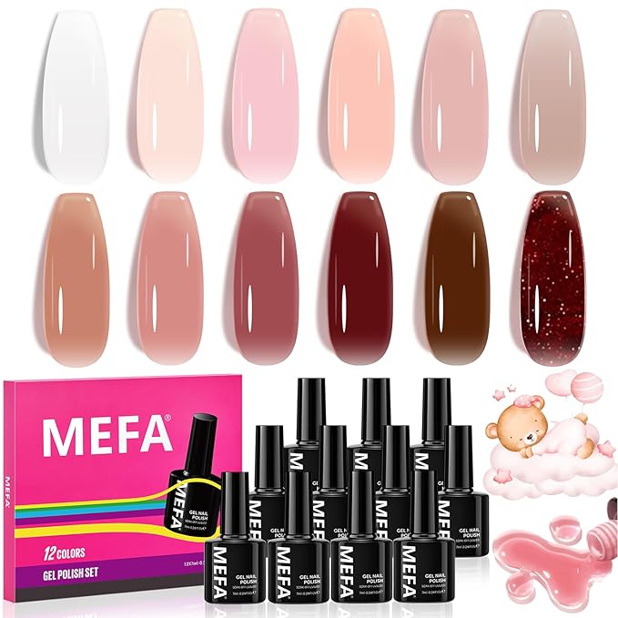 Mefa jelly gel nail polish