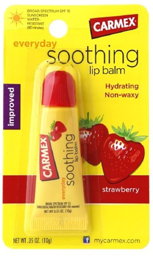 Carmex Soothing Lip Balm, Strawberry 0.35