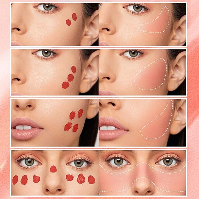 CAHIUYOA Blush Wand Liquid Cream Blush Makeup Stick Cool Pink