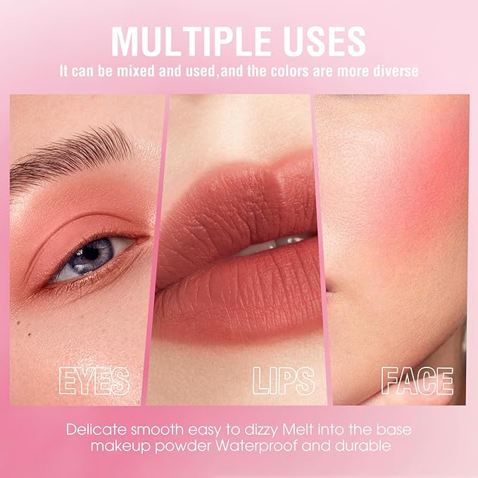 Liquid Blush Makeup Cream Blush For Cheeks Natural Velvet Texture(08#)