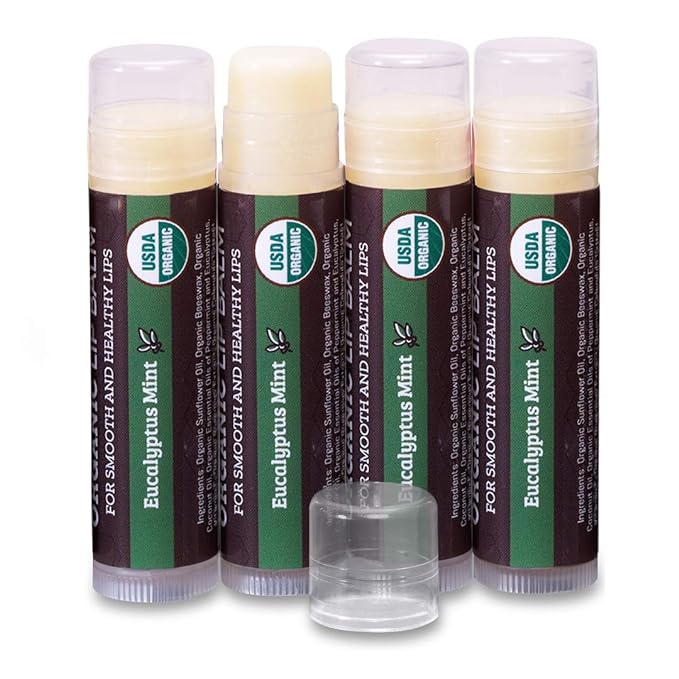 USDA Organic Lip Balm 4-Pack by