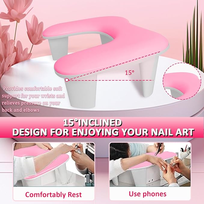 Nail arm rest for nail