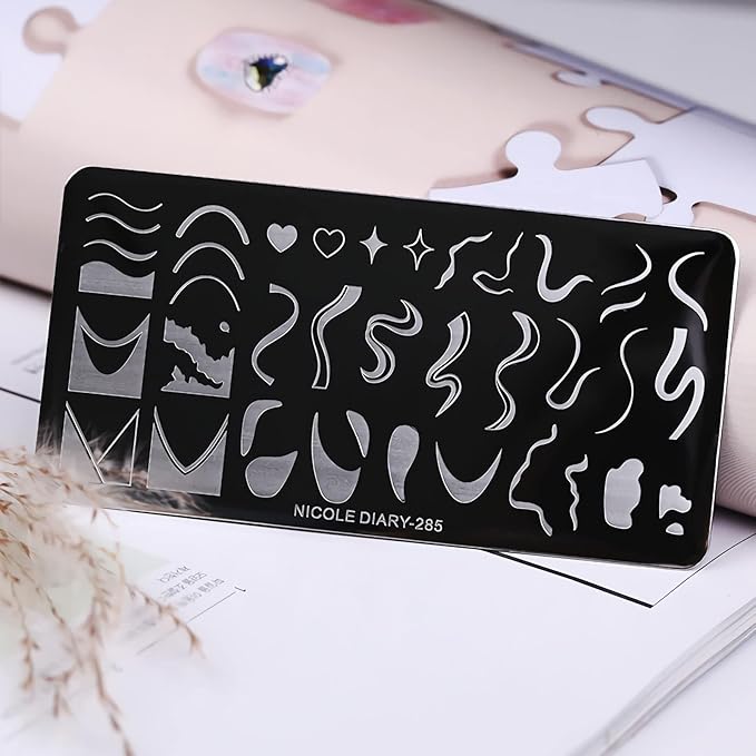 1 pcs french nail stamping