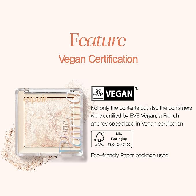 Espoir Tone Pairing Highlighter #Aurora │0.. (9.)│Subtle Glitters 33 oz