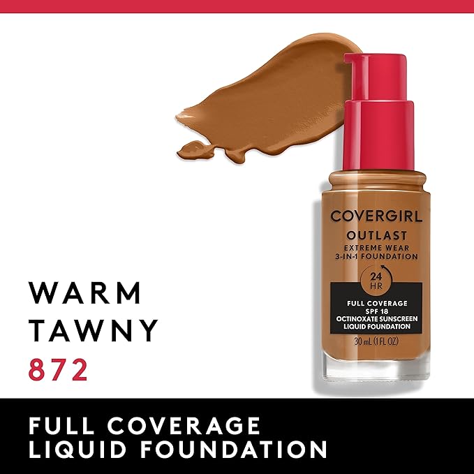 Covergirl Outlast Extreme Wear 3-in-1 Full Coverage Liquid Fl. Oz.