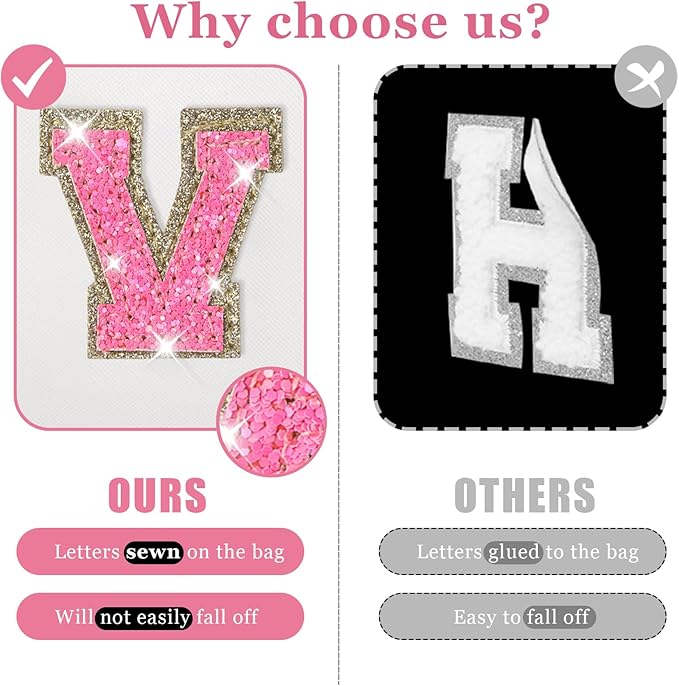 Personalized initial letter patch makeup