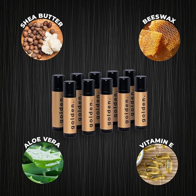 Golden Grooming Co. Lip Balm Set Vanilla