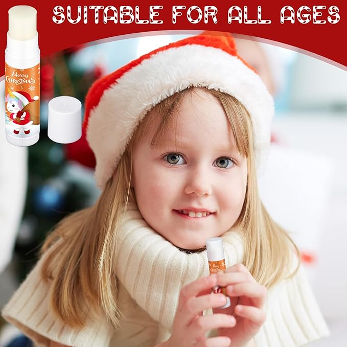 50 Pcs Cute Christmas Lip Balms Girls