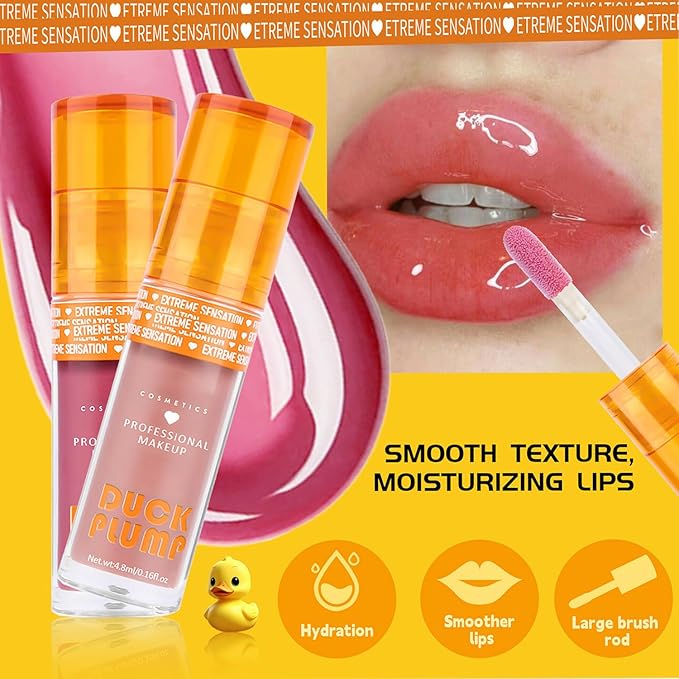 Super Lustrous Lip Oil, Non-Sticky, Hydrating, Hypoallergenic, Waterproof, High Shine Finish (05# Magenta)