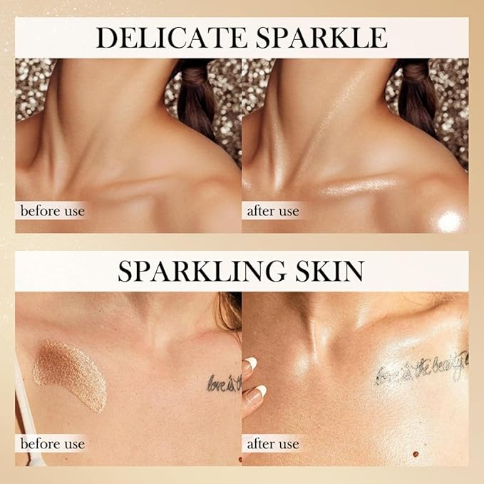 Shimmer Body Luminizer 5 Color Waterproof Smooth Face 80 ML