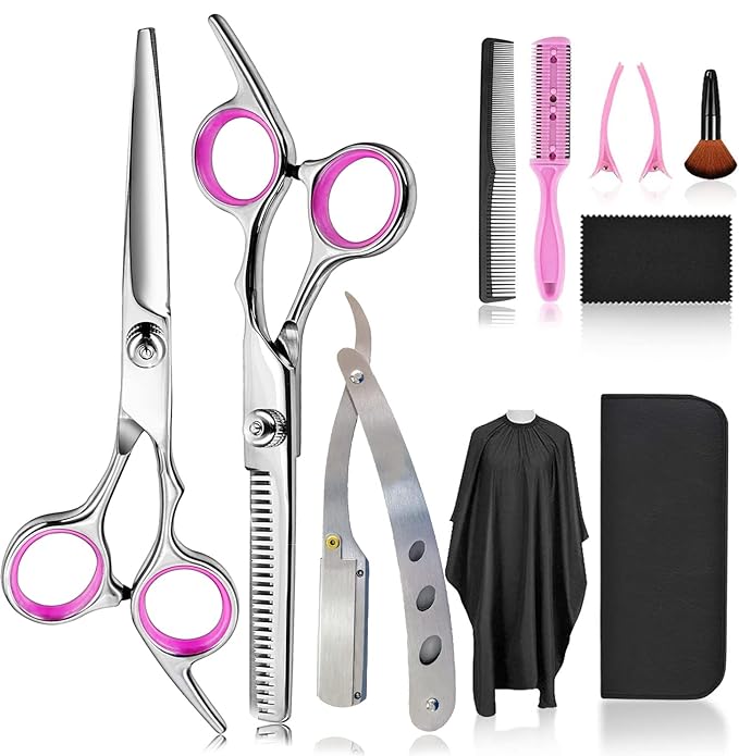 Hair Shears Thinning Scissors Set,
