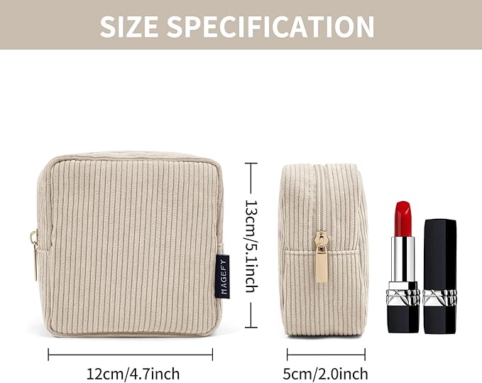 Magefy small makeup bag for