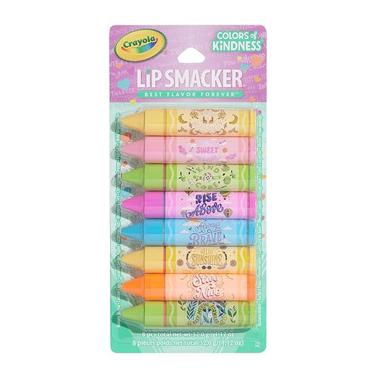 Lip Smacker Crayola Party Pack - 8 Moisturizing Lip