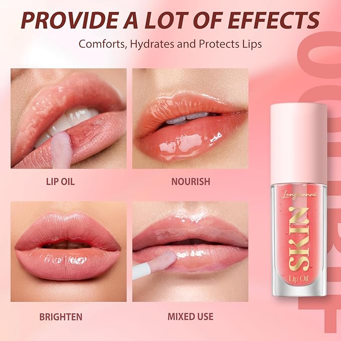 Jolilab Lip Oil, High Shine Hydrating Lip Oil, High