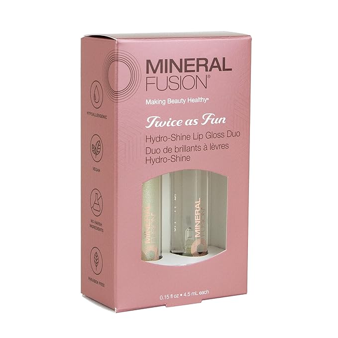 Mineral Fusion Twice As Fun, Hydro-Shine Lip Gloss Duo