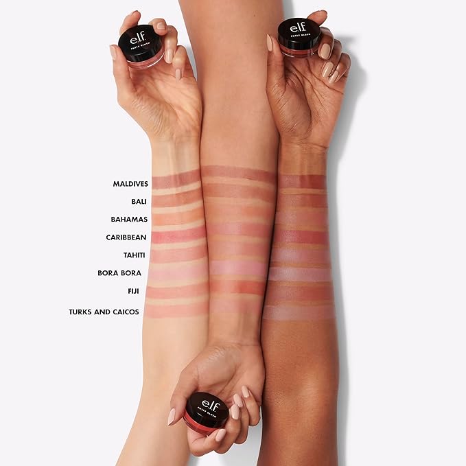 e.l.f. Putty Blush, Creamy & High-Pigment Formula For A Natural Glow, Delivers A Semi-Matte & Powder Finish, Vegan & Cruelty-Free, Bora Bora
