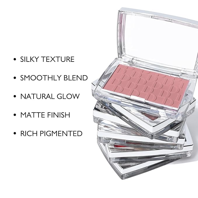 KYDA Powder Blush, Radiant Glow Face Blusher, Blendable Texture, Rosewood