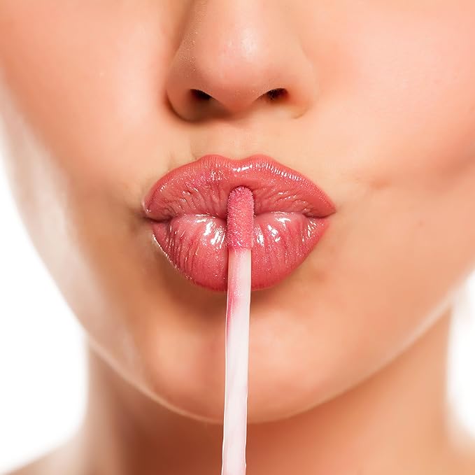 Beauty Concepts Lip Gloss Collection – Shimmering, Glossy Lip Makeup Set for a Radiant Finish, Glitter Floral