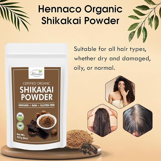 Organic Shikakai Powder| Acacia concinna Powder| Natural Hair (8 OZ) 227 G