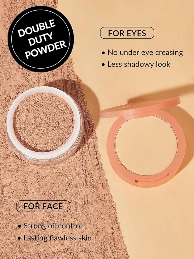 SHEGLAM Insta-Ready Face Powder Loose Under Eye Setting Toasted Almond
