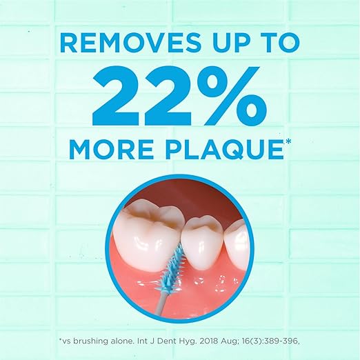 GUM Soft-Picks Wider Space, Easy to Use Dental Picks for Teeth Cleaning and Gum Health, with Convenient Carry Case, Dentist Recommended Dental Picks, 50 Count