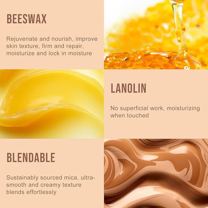 Contour Stick, Highlighter Makeup, 2 in 1 Cream Face (01#)