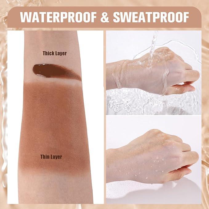 UCANBE Matte Liquid Foundation with Brush, Skincare Serum fl. oz.