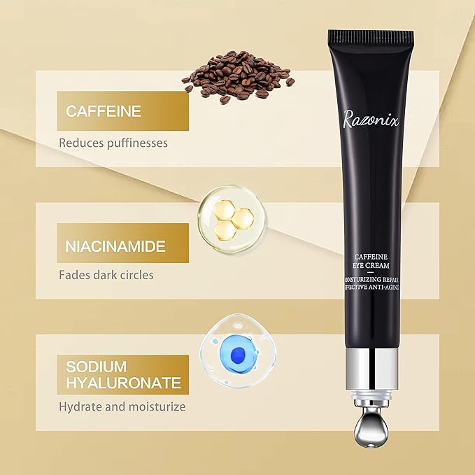 Caffeine eye cream for bags