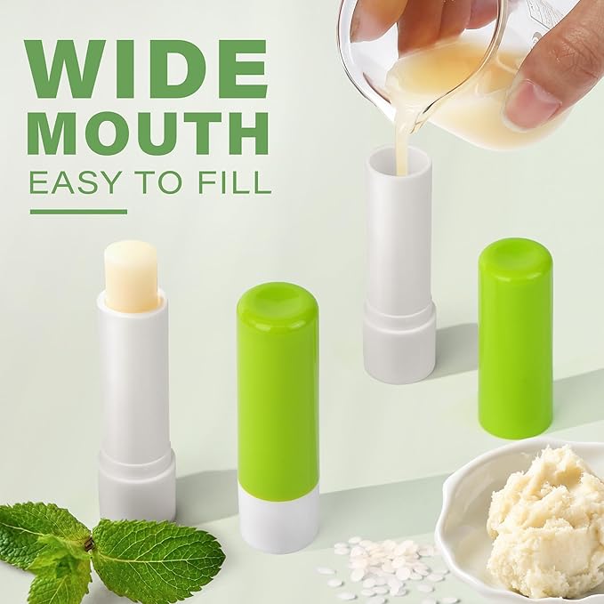 LotFancy Lip Balm Tubes Empty, 28Pcs