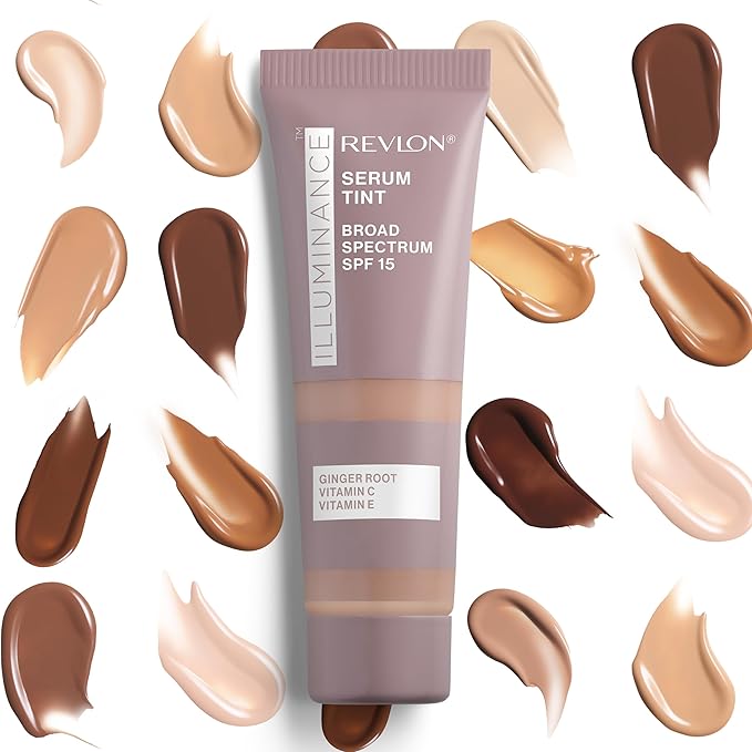 Revlon Illuminance Tinted Serum, Triple Hyaluronic Acid, Evens Out Skin Tone Over Time and Hydrates All Day, SPF 15, 509 Sandalwood, 0.94 fl oz.