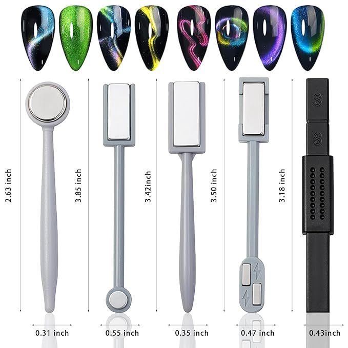 Wokoto 9pcs nail magnets for