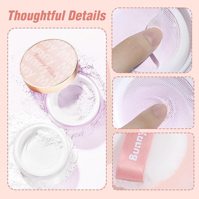 Loose Setting Powder Translucent Oil Absorbing Mattifying Blurring Clear White 35 Oz